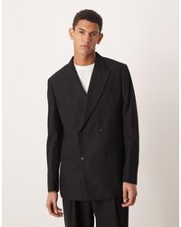 Mango - Oversized Doubled Breasted Jacket - Lyst