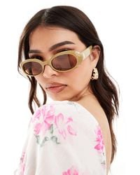 Le Specs - Work It Oval Sunglasses - Lyst
