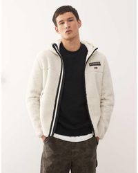 Napapijri - Tynik Hooded Fleece Jacket - Lyst