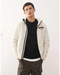 Napapijri - Tynik Hooded Fleece Jacket - Lyst