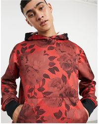 nike all over print seashell hoodie