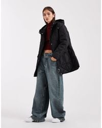 Vero Moda - Diamond Quilted Hooded Jacket With Large Pocket Detail - Lyst