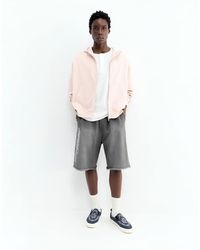 Pull&Bear - Graphic Skater Bermuda Sweatshorts - Lyst