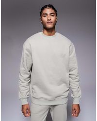 ASOS - Co-ord Premium Heavyweight Oversized Sweatshirt 400gsms - Lyst