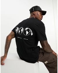 Jack & Jones - Originals Relaxed T-shirt With Globe Back Print - Lyst