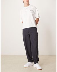 ASOS - Pantalon oversize élégant coupe fuselée à fines rayures - Lyst