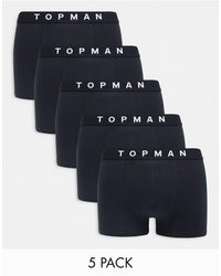 TOPMAN - 5 Pack Trunks - Lyst