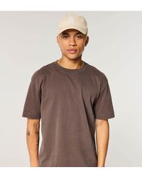 Hollister - Tall Boxy Heavyweight Washed Crew T-Shirt - Lyst