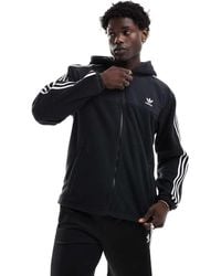 adidas Originals - Adicolor 3-Stripes Teddy Fleece Hoodie - Lyst
