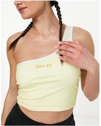 Daisy Street - Active One Shoulder Crop Top - Lyst