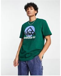 Camiseta con estampado de helado en la parte posterior en verde Bodega  adidas Originals de hombre de color Verde | Lyst