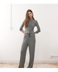 Collusion - Gestreepte Broek Met Wijde Pijpen, Deel Van Co-Ord Set - Lyst