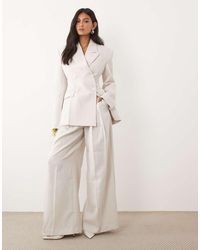 JW PEI - Tailored Pleat Detail Wide Leg Pants - Lyst
