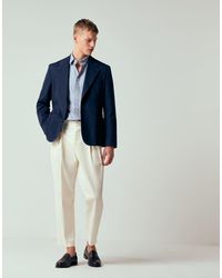 ASOS - Tailored Cotton Rich Relaxed Tapered Chino Trousers - Lyst