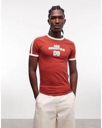 ASOS - Muscle Ringer T-shirt With High Build Sports Graphic - Lyst