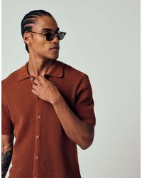 Only & Sons - Geribbeld Gebreid Overhemd - Lyst