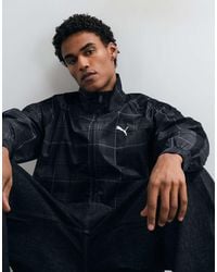 PUMA - T7 Relaxed Tartan Track Jacket - Lyst