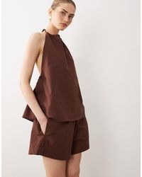 SNDY'S - Linen Blend Pull On Shorts Co-ord - Lyst