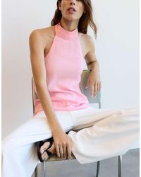 Pull&Bear - Flowing Halter Top - Lyst