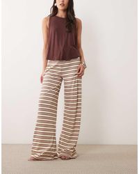 Miss Selfridge - Drawstring Waist Wide Leg Trousers - Lyst