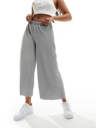 ASOS - Plisse Wide Trouser Culottes - Lyst