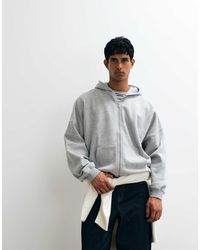 ASOS - Essentials Extreme Oversized Zip Through Hoodie - Lyst