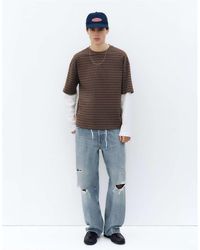 Pull&Bear - Ripped Straight-leg Jeans - Lyst