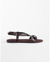 Mango - Toe Detailing Flat Sandals - Lyst