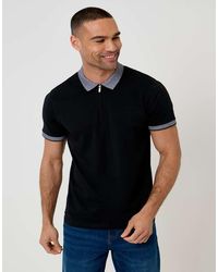 Threadbare - 3-Pack Zip Collar Polo Shirts - Lyst