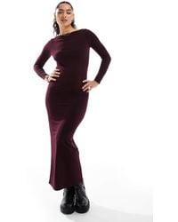 Miss Selfridge - Long Sleeve Jersey Maxi Dress - Lyst