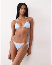 Free Society - Tie Side Bikini Bottom - Lyst
