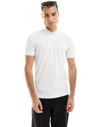 SELECTED - Half Zip Polo - Lyst