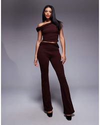 ASOS - Mix & Match Twisted Waist Flare Pants - Lyst