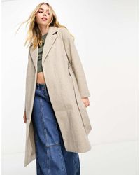 Vero Moda - Belted Formal Midi Coat - Lyst