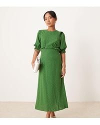 Nobody's Child Petite - Felicia Ruffle Detail Midi Dress - Lyst