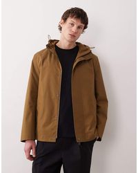 Mango - Katoenrijke Parka Met Rits En Capuchon - Lyst