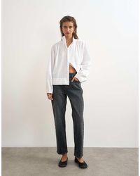 TOPSHOP - Orson Comfort Stretch Straight Leg Ankle Grazer Jean - Lyst