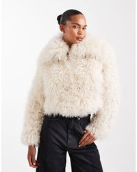 Urbancode - Shearling Cropped Chubby Jacket - Lyst