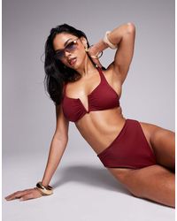 ASOS - Maya Mix And Match V Wire Crop Bikini Top - Lyst
