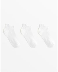 Oysho - 3 Pairs Of Polyamide Blend Sneaker Socks With Heel Tab - Lyst