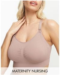 Lindex - Fuller Bust Seamless Nursing Bra With Lace Detail - Lyst