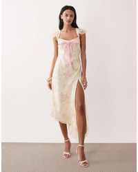 For Love & Lemons - Rue Midi Dress - Lyst