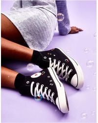 Converse - Chuck Taylor All Star Sneakers With Heart Embroidery - Lyst