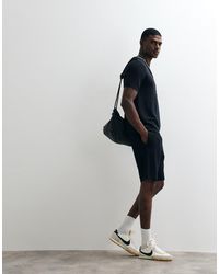 BOSS - Co-Ord Ribbed Shorts With Logo Print - Lyst