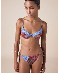Calzedonia - Balconette Bikini Top Bandana Patch - Lyst