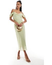 Style Cheat - Cowl Neck Cami Maxi Dress With Flecks - Lyst