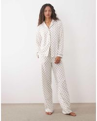 Threadbare - Button Down Super Soft Pyjama Set - Lyst