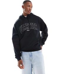 Cotton On - Sudadera Negra De Corte Cuadrado Sin Aberturas Con Capucha Y Estampado Gráfico "Paris" De - Lyst