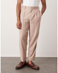 ASOS - Smart Relaxed Tapered Fit Trousers - Lyst