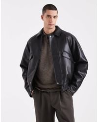 ASOS - Relaxed Harrington Jacket - Lyst